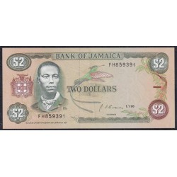 Ямайка 2 доллара 1990 (Jamaica 2 Dollars 1990) P 69d : aUnc