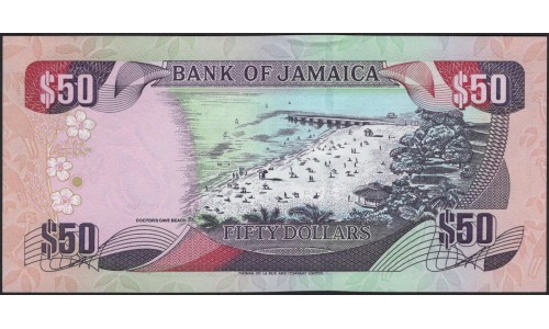 Ямайка 50 долларов 2001 (Jamaica 50 Dollars 2001) P 79b : UNC