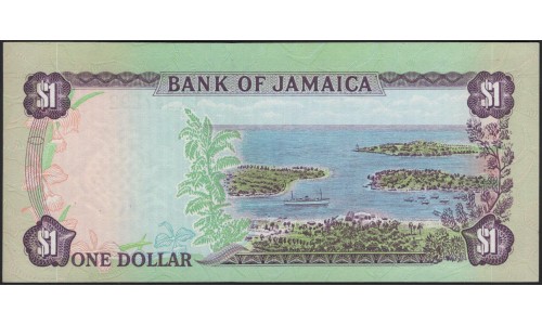 Ямайка 1 доллар б/д (1982-1986) (Jamaica 1 Dollar ND (1982-1986)) P 64a : UNC