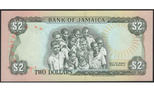Ямайка 2 доллара 1990 (Jamaica 2 Dollars 1990) P 69d : aUnc