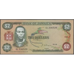Ямайка 2 доллара 1992 (Jamaica 2 Dollars 1992) P 69d : UNC