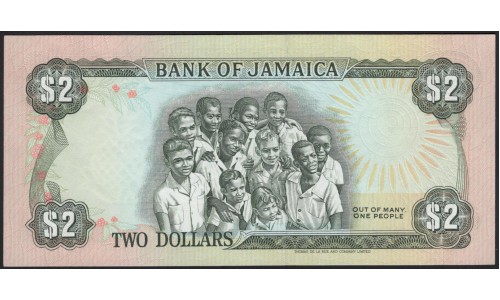 Ямайка 2 доллара 1993 (Jamaica 2 Dollars 1993) P 69e : UNC