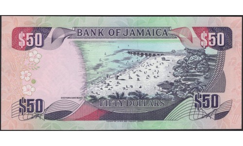 Ямайка 50 долларов 1999 (Jamaica 50 Dollars 1999) P 73f : UNC