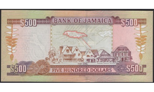 Ямайка 500 долларов 2003 (Jamaica 500 Dollars 2003) P 81b : UNC