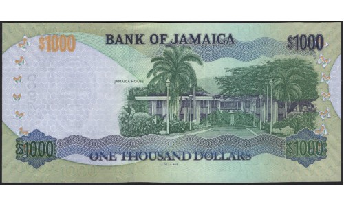 Ямайка 1000 долларов 2007 (Jamaica 1000 Dollars 2007) P 86e : UNC