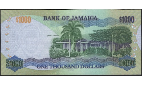 Ямайка 1000 долларов 2014 (Jamaica 1000 Dollars 2014) P 86j : UNC