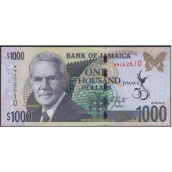 Ямайка 1000 долларов 2012 (Jamaica 1000 Dollars 2012) P 92 : UNC