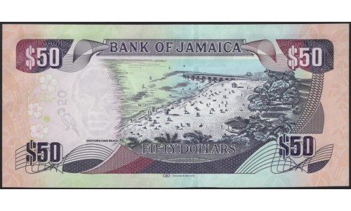 Ямайка 50 долларов 2017 (Jamaica 50 Dollars 2017) P 94c : UNC