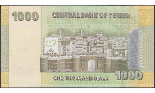 Йемен 1000 риалов 2012 г. (Yemen 1000 rials 2012 year) P36b:Unc
