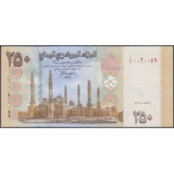 Йемен 250 риалов 2009 г. (Yemen 250 rials 2009 year) P35:Unc