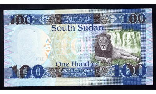 Южный Судан 100 фунтов 2015 г. (South Sudan 100 pounds 2015) P 15а: UNC 