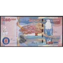 Замбия 50000 квача 2003 год (ZAMBIA 50000 kwacha 2003) P48a: UNC
