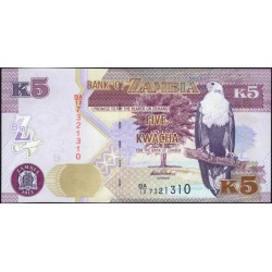 Замбия 5 квача 2012 года (ZAMBIA 5 kwacha 2012) P50a : UNC
