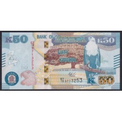 Замбия 50 квача 2015 год (ZAMBIA 50 kwacha 2015) P 60(2): UNC