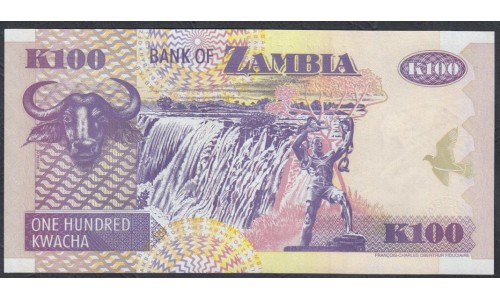 Замбия 100 квача 2006 год (ZAMBIA 100 kwacha 2006) P 38e: UNC