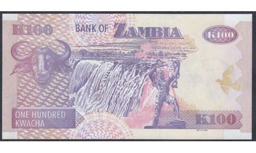 Замбия 100 квача 2009 год (ZAMBIA 100 kwacha 2009) P 38h: UNC