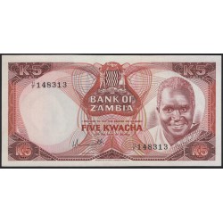 Замбия 5 квача 1976 (ZAMBIA 5 kwacha 1976) P 21 : UNC