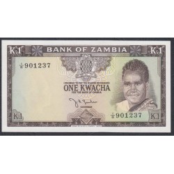 Замбия  1 квача 1968 года (ZAMBIA  1 kwacha 1968) P 5: UNC