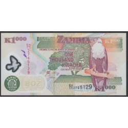 Замбия 1000 квача 2006 года (ZAMBIA 1000 kwacha 2006) P44e: UNC